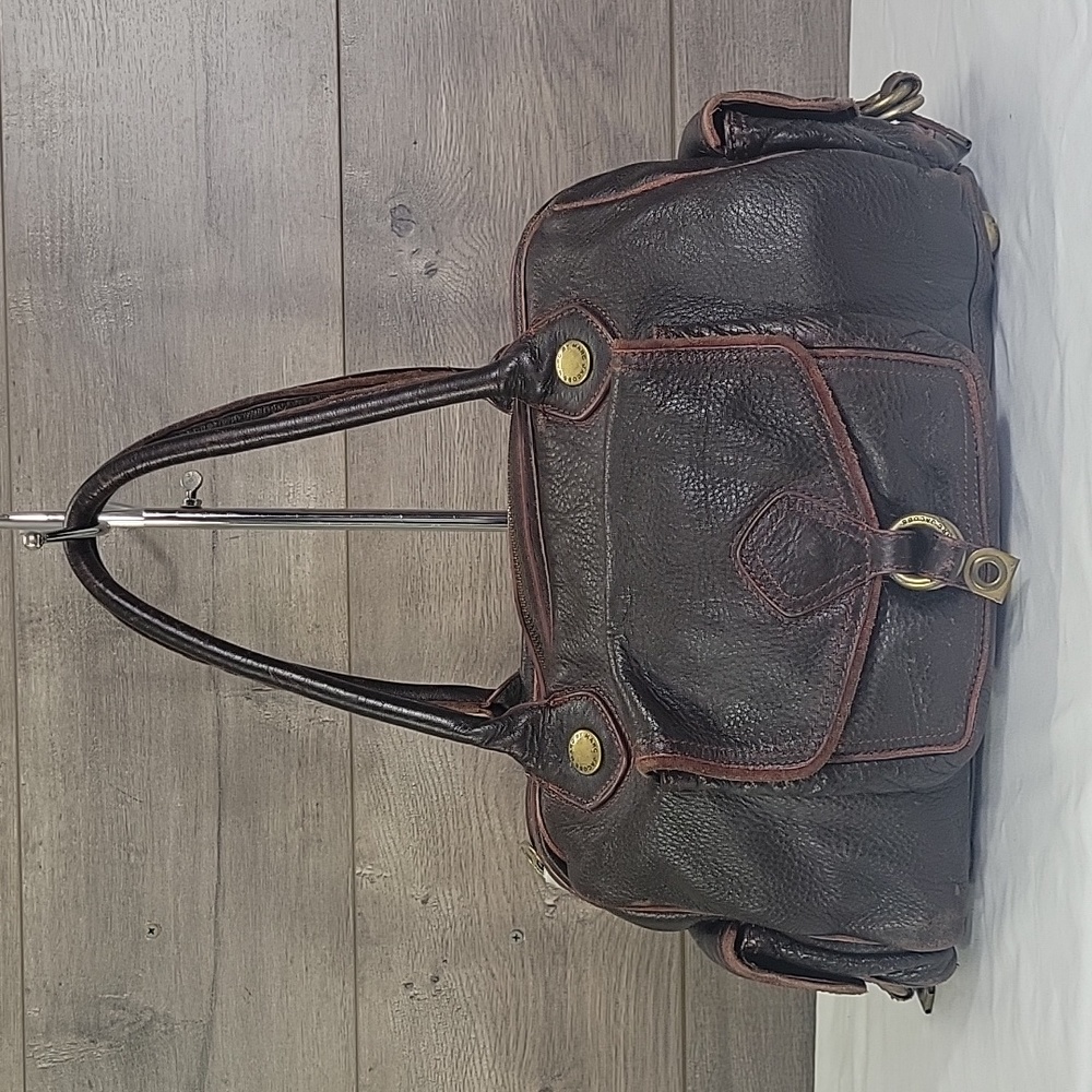 Vintage (90's) Marc by Marc Jacobs Brown Pebble Leather Shoulder Bag